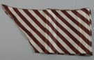 satin belt scarf, dark brown alternating with beige in diagonal stripes