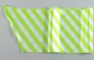 satin belt scarf, spring green and white in alternating diagonal bars