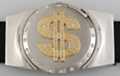 golden dollar sign rhinestone lighter buckle