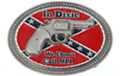 don't call 911 pistol rebel flag western belt buckle