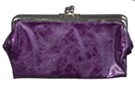 bi-fold double coin purse clutch