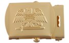 extended-wing eagle gold military buckle