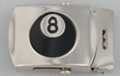 eight ball military-style buckle