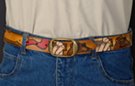 solid cowhide painted leather belts, electric guitars