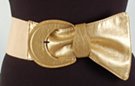 gold comet buckle and tail fashion stretch belt