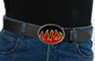 celtic flames and leather belt