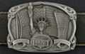 statue of liberty and American flag belt buckle