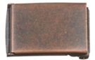 bronze finish flip-top military buckle
