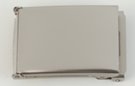 rectangular nickel mist flip-top military buckle