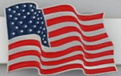 USA flag belt buckle