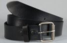1-1/2" full grain leather belt strap with removable roller buckle