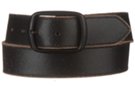 black distressed leather belt and black buckle