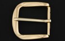 curved square gold polish belt buckle