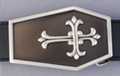 gothic cross coffin belt buckle