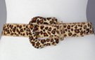 leopard print guitar buckle fashion belt