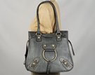 large guitar-shaped north-south shoulder bag