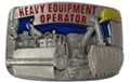 Heavy Equipment Operator tradesman's western belt buckle