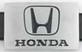 Honda logo and name on gray belt buckle