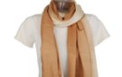 paisley jacquard pashmina shawl on brown gradient with fringe