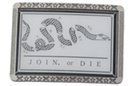 Franklins Join or Die belt buckle