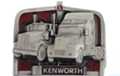 Kenworth trucks on grill-shaped belt buckle