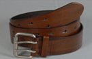 brown keyhole wide leather belt