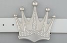 Budweiser crown rhinestone belt buckle