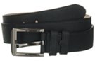black Komodo dragon embossed genuine leather casual dress belt with gunmetal buckle