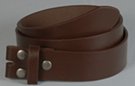 grain finish dark brown leather straps for removable buckles
