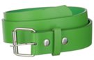 green manufactured leather 1-1/2" belt strap with buckle