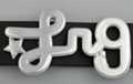 chrome "lrg" and star belt buckle