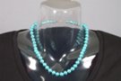 marine lustrous bead necklace with clasp, 1/4" beads
