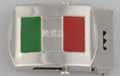 Mexican flag military-style buckle