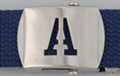 block initial "A" military buckle