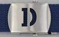 block initial "D" military buckle