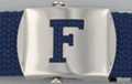 block initial "F" military buckle