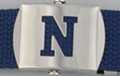 block initial "N" military buckle
