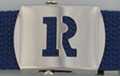block initial "R" military buckle