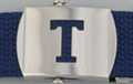 block initial "T" military buckle
