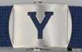 block initial "Y" military buckle