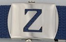 block initial "Z" military buckle