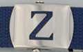 block initial "Z" military buckle