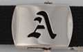 Gothic initial "A" military buckle