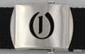 Gothic initial "O" military buckle