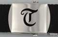 Gothic initial "T" military buckle