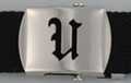 Gothic initial "U" military buckle