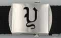 Gothic initial "Y" military buckle
