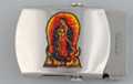 Guadalupe virgin decal steel military-style buckle