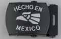 hecho en Mexico military-style buckle