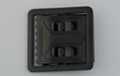 black open frame military belt buckle